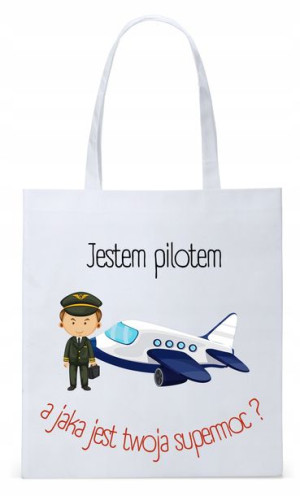 Torba Biała Eco Shopper Dla Pilota