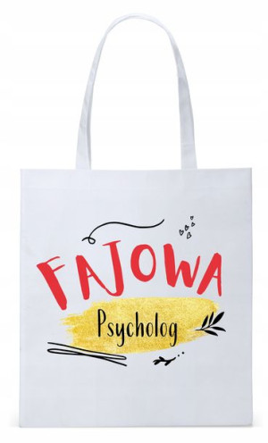 Torba Biała Eco Shopper Dla Psychologa Psychiatry