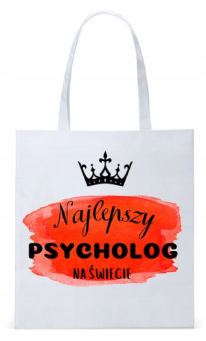 Torba Biała Eco Shopper Dla Psychologa Psychiatry