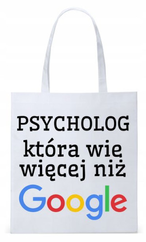 Torba Biała Eco Shopper Dla Psychologa Psychiatry