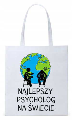 Torba Biała Eco Shopper Dla Psychologa Psychiatry