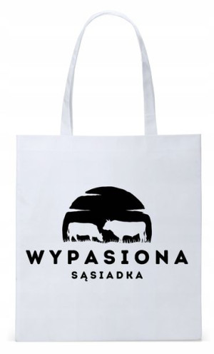 Torba Biała Eco Shopper Dla Sąsiada Sąsiadki