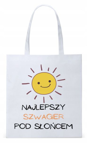 Torba Biała Eco Shopper Dla Szwagra Prezent