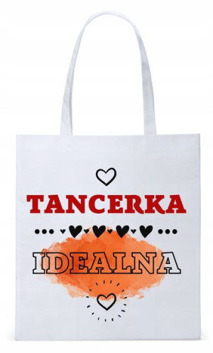 Torba Biała Eco Shopper Dla Tancerki Prezent