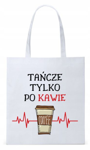 Torba Biała Eco Shopper Dla Tancerki Prezent