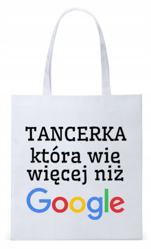 Torba Biała Eco Shopper Dla Tancerki Prezent