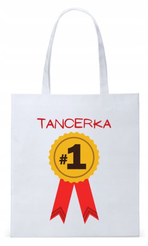 Torba Biała Eco Shopper Dla Tancerki Prezent