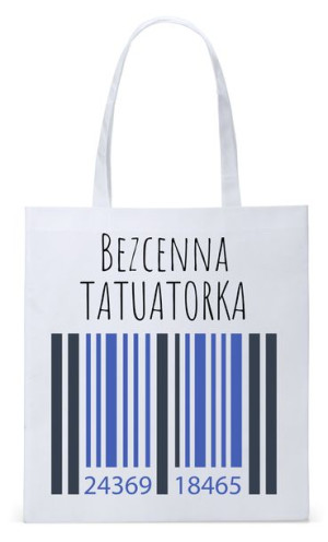 Torba Biała Eco Shopper Dla Tatuażysty Prezent