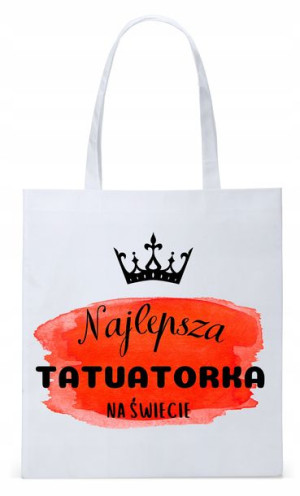 Torba Biała Eco Shopper Dla Tatuażysty Prezent
