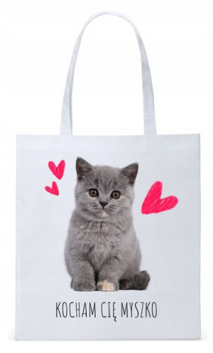 Walentynki Dla Dziewczyny Torba Eco Biała Shopper