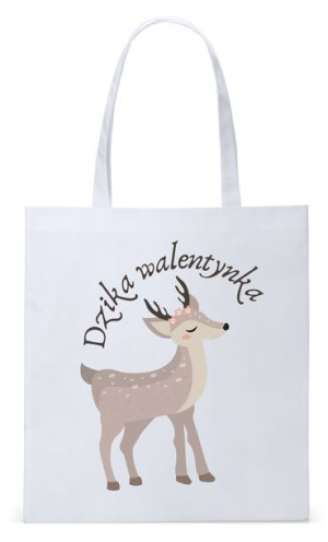 Walentynki Dla Dziewczyny Torba Eco Biała Shopper