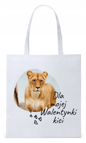 Walentynki Dla Dziewczyny Torba Eco Biała Shopper