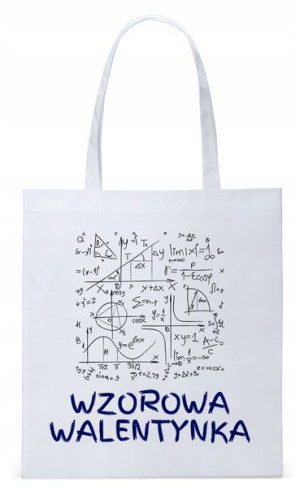 Walentynki Dla Dziewczyny Torba Eco Biała Shopper