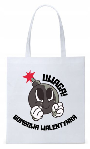 Walentynki Dla Dziewczyny Torba Eco Biała Shopper