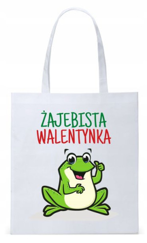 Walentynki Dla Dziewczyny Torba Eco Biała Shopper
