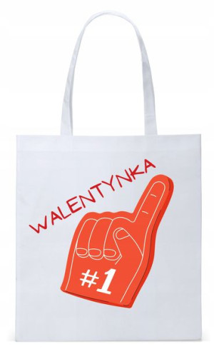 Walentynki Dla Dziewczyny Torba Eco Biała Shopper