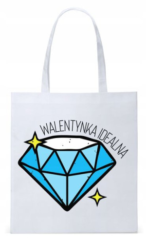 Walentynki Dla Dziewczyny Torba Eco Biała Shopper