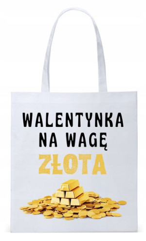 Walentynki Dla Dziewczyny Torba Eco Biała Shopper