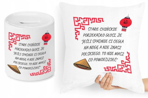 Zabawny Zestaw Poduszka + Skarbonka Prezent