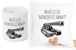 Zabawny Zestaw Poduszka + Skarbonka Prezent