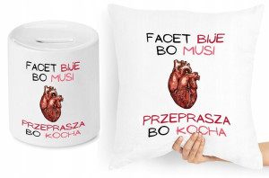 Zabawny Zestaw Poduszka + Skarbonka Prezent