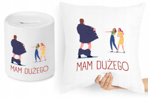Zabawny Zestaw Poduszka + Skarbonka Prezent