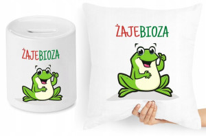 Zabawny Zestaw Poduszka + Skarbonka Prezent