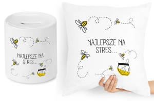 Zabawny Zestaw Poduszka + Skarbonka Prezent
