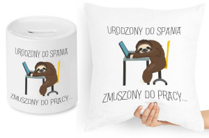 Zabawny Zestaw Poduszka + Skarbonka Prezent