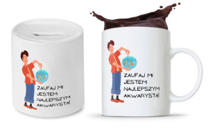 Zestaw Dla Akwarysty Kubek + Skarbonka Prezent