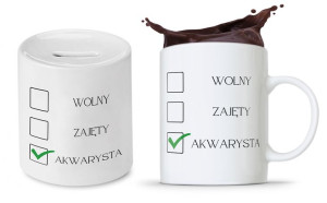 Zestaw Dla Akwarysty Kubek + Skarbonka Prezent