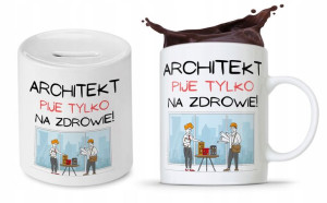 Zestaw Dla Architekta Na Prezent Kubek + Skarbonka
