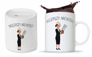 Zestaw Dla Architekta Na Prezent Kubek + Skarbonka