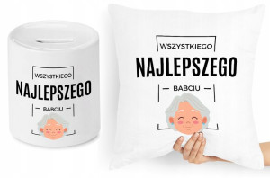 Dla Babci Zestaw Poduszka + Skarbonka Prezent