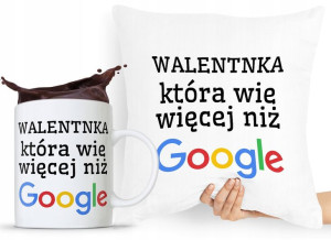 Zestaw Poduszka + Kubek Walentynki Dla Dziewczyny