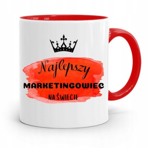 Dla Marketingowca Marketing Kubek Czerwony Prezent