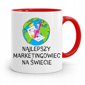 Dla Marketingowca Marketing Kubek Czerwony Prezent