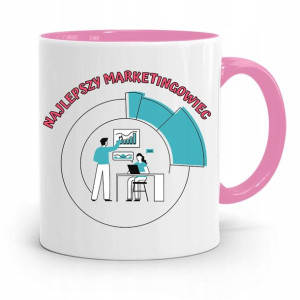 Dla Marketingowca Marketing Kubek Różowy Prezent
