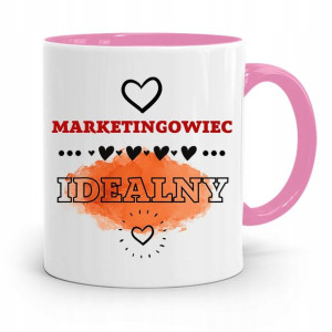 Dla Marketingowca Marketing Kubek Różowy Prezent