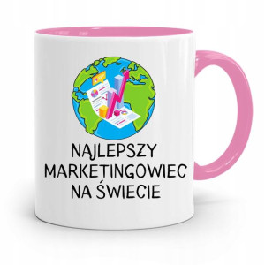 Dla Marketingowca Marketing Kubek Różowy Prezent