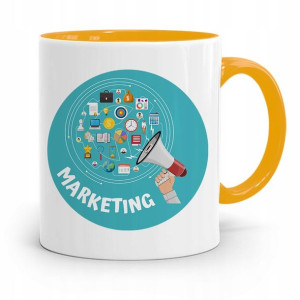 Dla Marketingowca Marketing Kubek Żółty Na Prezent
