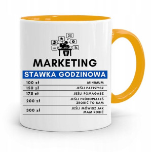 Dla Marketingowca Marketing Kubek Żółty Na Prezent