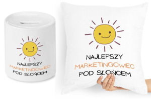 Dla Marketingowca Zestaw Poduszka + Skarbonka