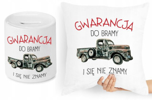 Dla Mechanika Zestaw Poduszka + Skarbonka Prezent