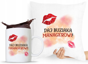 Dla Menagera Zestaw Poduszka + Kubek Prezent