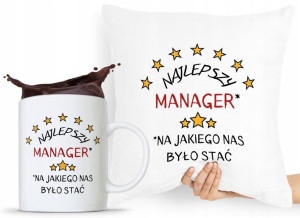 Dla Menagera Zestaw Poduszka + Kubek Prezent