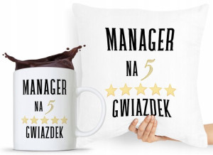 Dla Menagera Zestaw Poduszka + Kubek Prezent