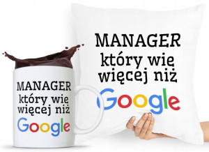 Dla Menagera Zestaw Poduszka + Kubek Prezent
