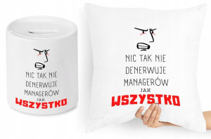 Dla Menagera Zestaw Poduszka + Skarbonka Prezent