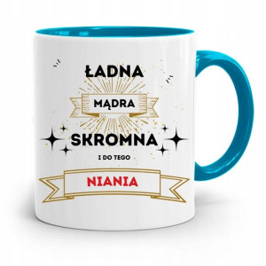 Dla Niani Opiekunki Kubek Błękitny Na Prezent